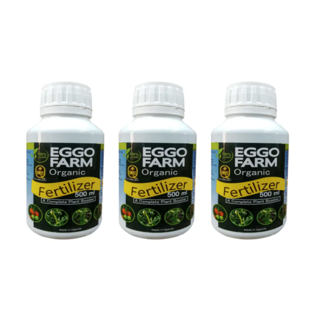 bottles of the eggo farm product